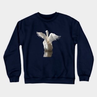 Like A Duck To Water Bird Launch Cut Out Crewneck Sweatshirt